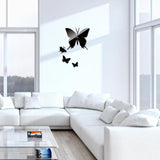 Hot New Design Moderno DIY Relógio de Parede Home Decor Adesivo Arte Borboleta Decalques E5M1